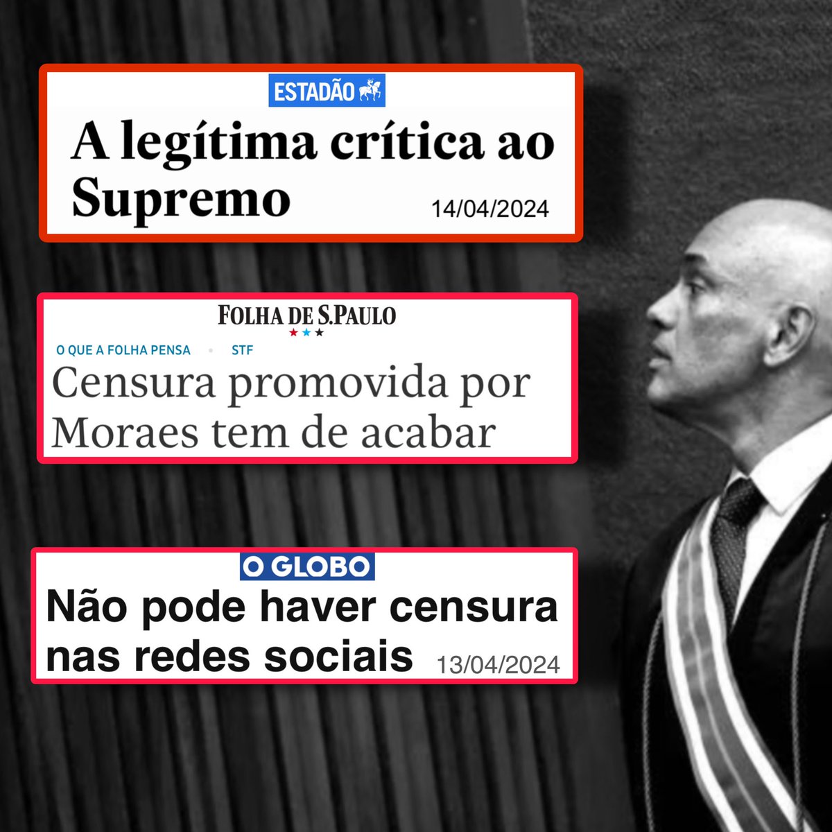 Não, os grandes veículos de imprensa não acordaram para a realidade dos fatos, alguns deles ainda insistem em justificar tudo aquilo feito nas eleições de 2022 - provavelmente por medo de contribuir para um retorno de Bolsonaro - mas já foi um começo. O que se extrai daí é que o…