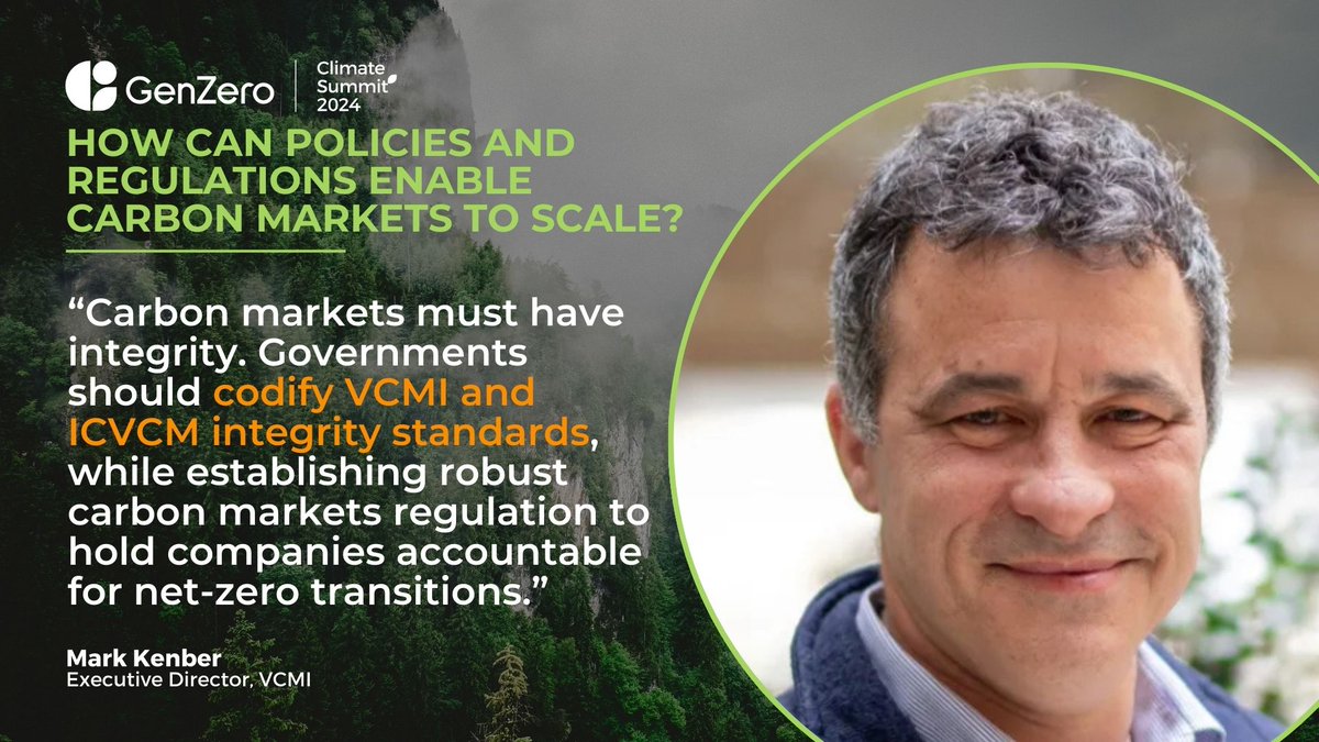 VCMI (@wearevcmi) on Twitter photo Tomorrow, hear our Executive Director <a href="/MarkKenber/">Mark Kenber</a> speak at the #GenZeroClimateSummit as climate leaders convene to discuss #TheNextSteps required to accelerate decarbonisation globally. 🌿
Learn more: ow.ly/lxYO50Rgjc8
#GCS2024 #sustainability #GenZero Tomorrow, hear our Executive Director <a href="/MarkKenber/">Mark Kenber</a> speak at the #GenZeroClimateSummit as climate leaders convene to discuss #TheNextSteps required to accelerate decarbonisation globally. 🌿
Learn more: ow.ly/lxYO50Rgjc8
#GCS2024 #sustainability #GenZero