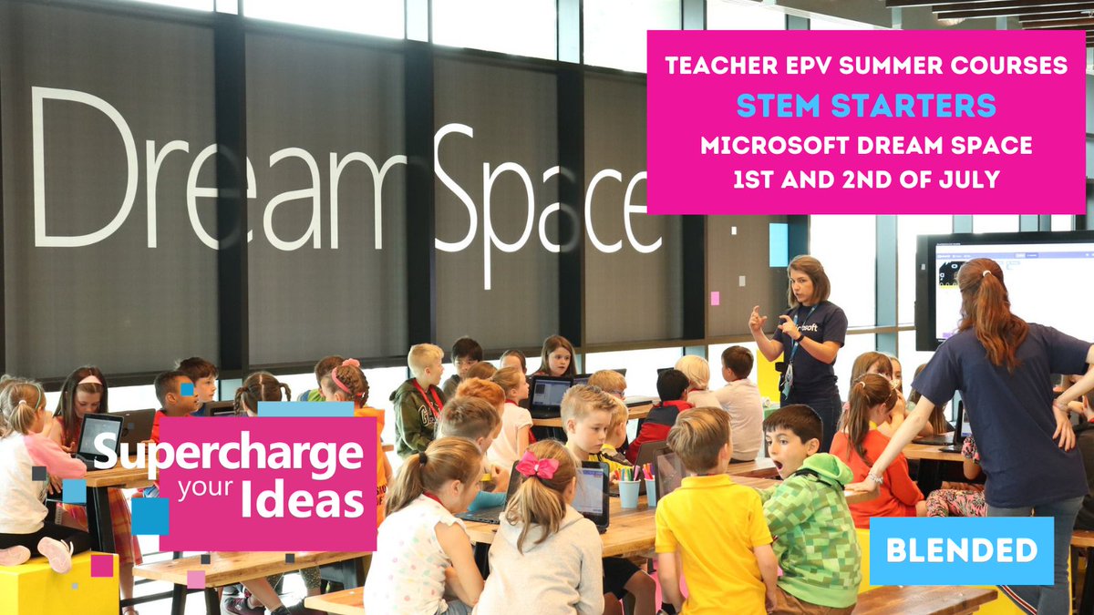 #MSDreamSpace are working with @TeachNetIreland to offer 3 different EPV day approved courses which enable teachers to engage in hands on #STEM learning. Introducing Course 1️⃣ :STEM Starters for teachers in junior infant-2nd class settings. More here: msft.it/6017chq4z