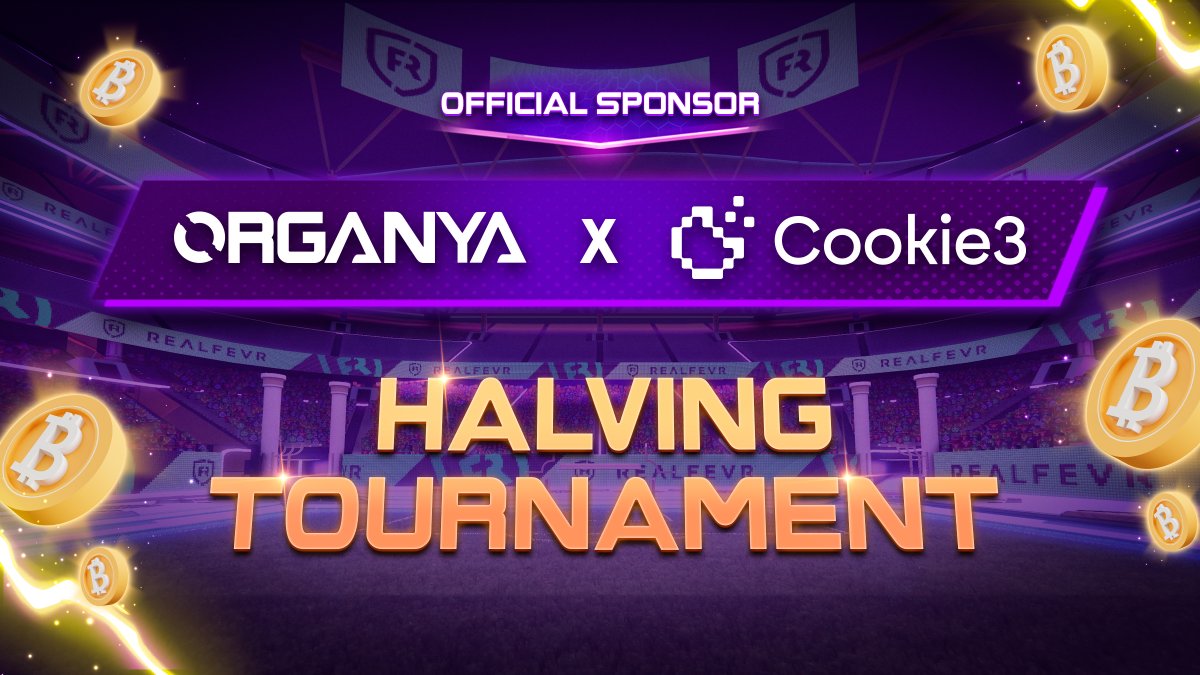 @OrganyaWorld 🤝 @Cookie3_com We are thrilled to have Cookie3, the first #MarketingFi Protocol with AI Data Layer for users, creators, and businesses, as the official sponsor for the 🆓 Halving Tournament 🏆 Here are all the event details 👇 🗓 21st of April 🕘 9 PM UTC+1