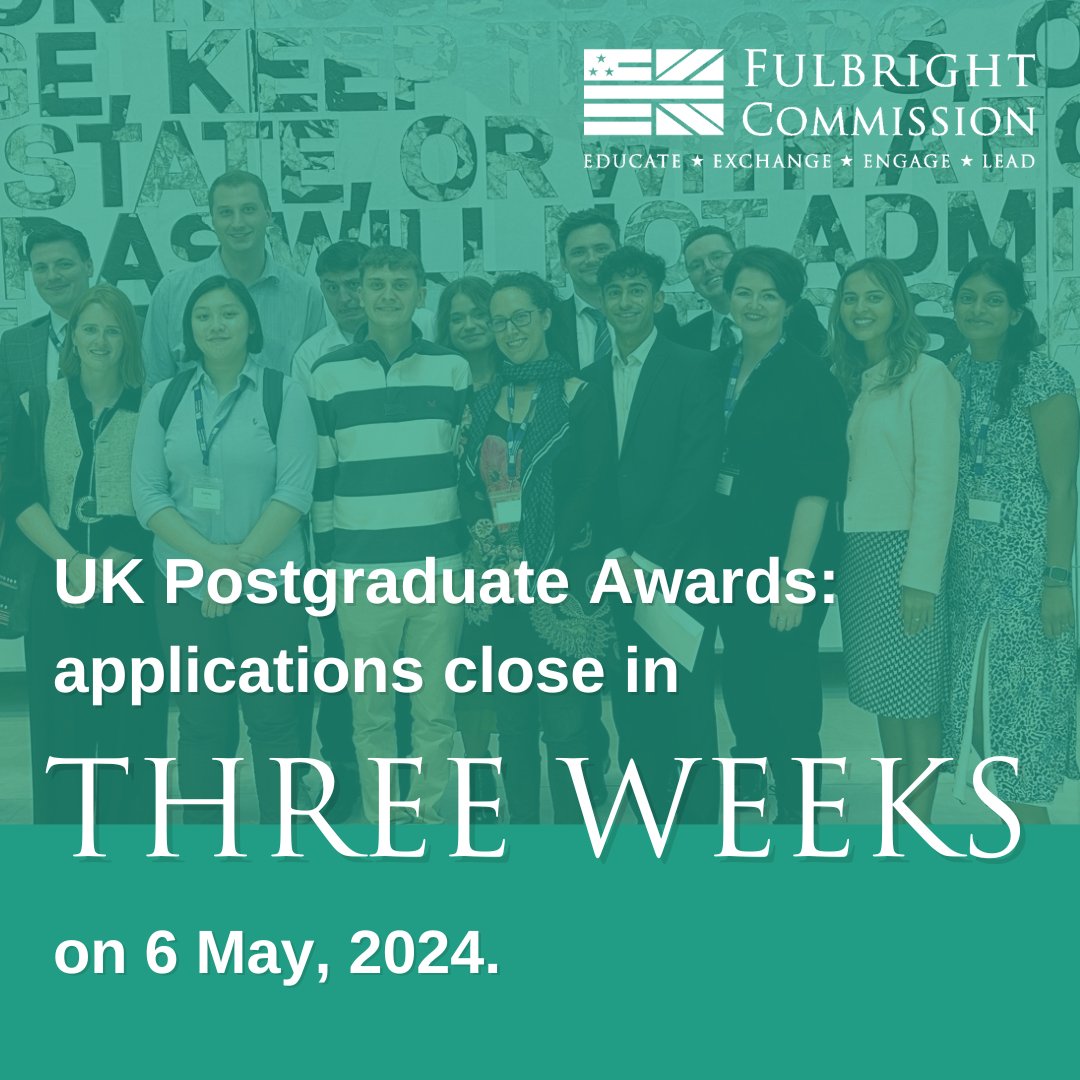 🎓 There are just three weeks left to submit your UK Postgraduate application for a chance to receive a funded award! Don't wait until it's too late - the deadline is on 6 May. Apply now for an exciting academic journey ahead: bit.ly/4d8lSTM