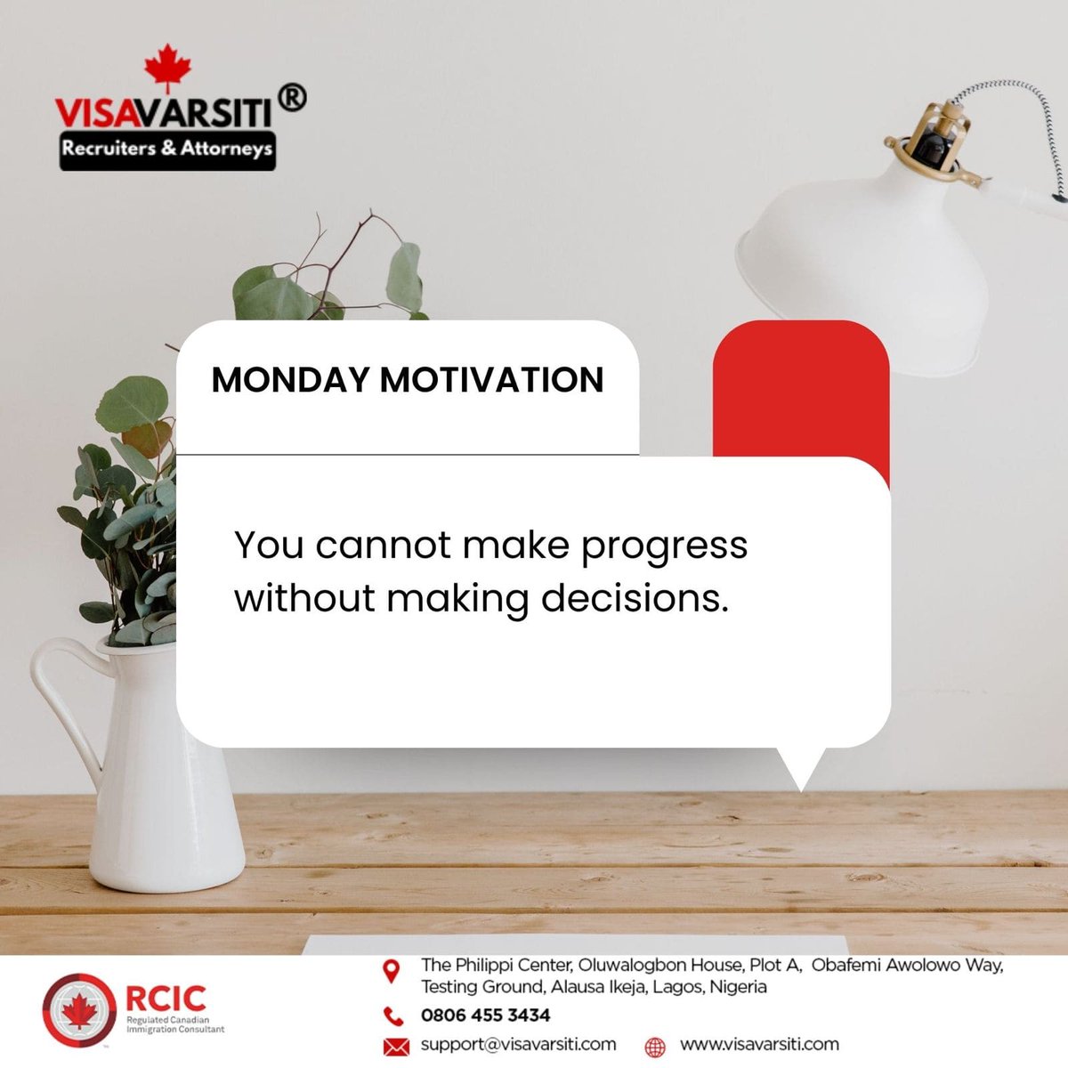 visavarsiti's tweet photo. “You cannot make progress without making decisions.”

Have you been dreaming about working or studying in Canada?  Now, it's DECISION time! Enough of dreaming!

Call/WhatsApp - +234 806 455 3434

#canadaimmigration #canada #canadavisa  #studyincanada #ielts #visa #lekki #lmia https://t.co/kug7VGHgoM