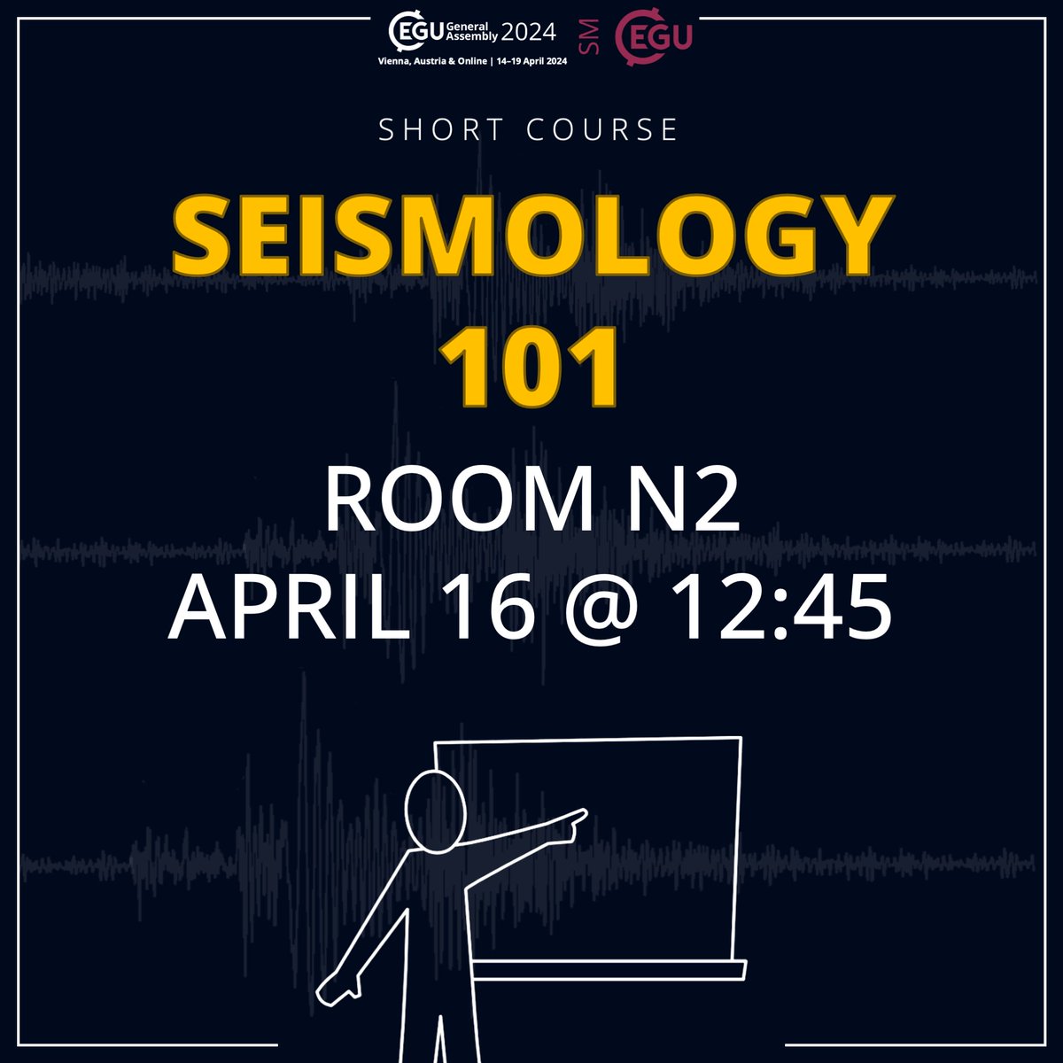New to seismology or need to refresh your knowledge of #seismology? Join our Seismology 101 short course on Tuesday at #EGU24! We’ll take you through the basics, from earthquake detection to subsurface imaging. See you there tomorrow 😉 #EGU24_SM @EuroGeosciences