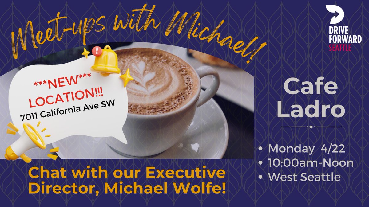 *NEW LOCATION* Grab a coffee on us and have a chat with Michael our Ex. Director. Learn about upcoming events &amp; the latest gig news! RSVP below to join us!

secure.everyaction.com/eJQx0ZtUCkGG5g…

#gigworkers #deliverydrivers #uber #lyft #doordash #ubereats #cafeladro #lynnwood #coffeebreak