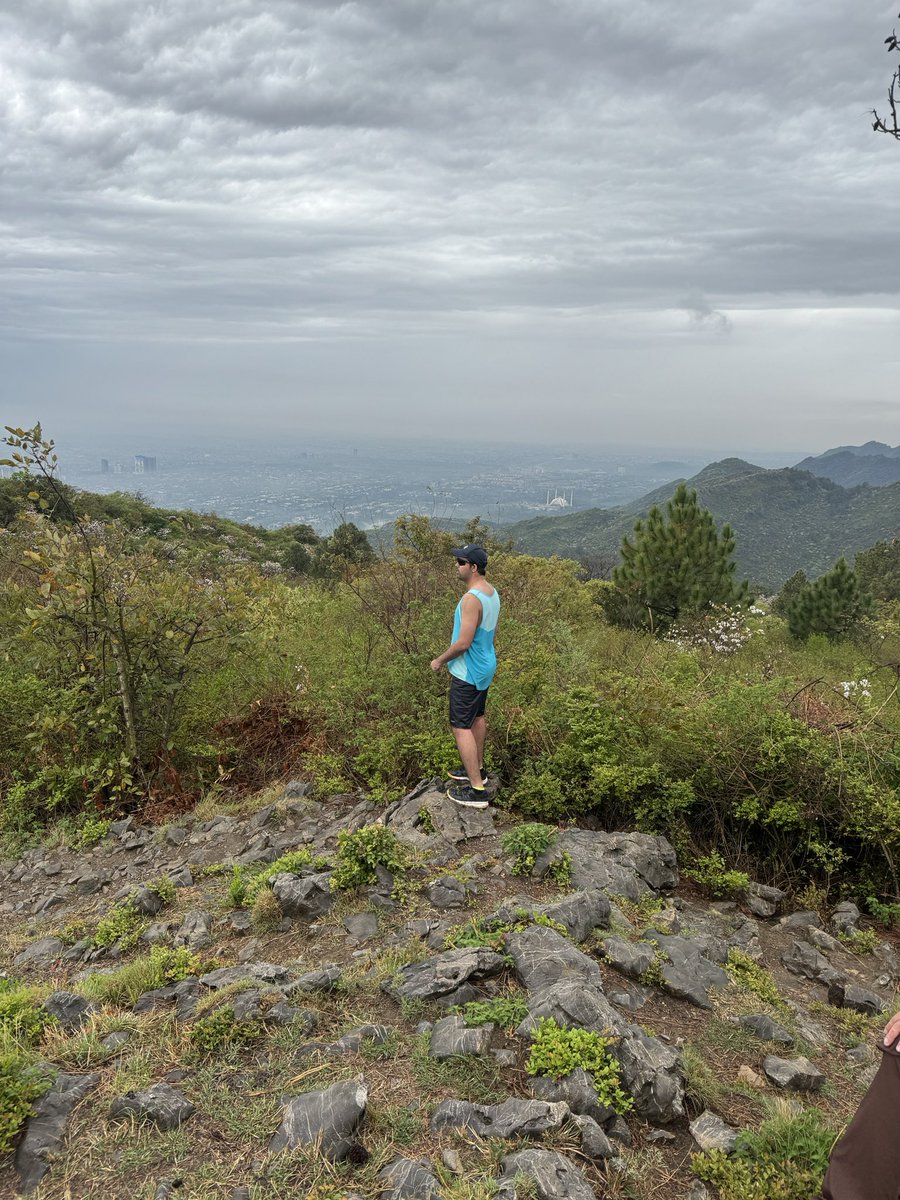 Rain soaked the trails. Lost in the wilds of Margalla in heavy rain, the view resembling the Amazon jungle.

#MargallaHills
#Islamabad
#Hiking #Rain
