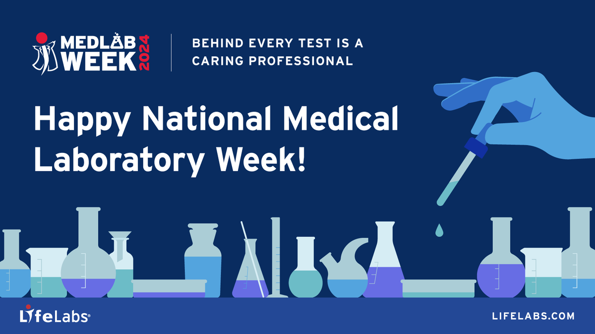 Celebrating National Medical Laboratory Week! Join us in honouring the dedicated professionals making a difference in healthcare every day. Behind every test is a caring professional. We're committed to excellence in empowering healthier lives #MedLabWeek bit.ly/4axlrAC