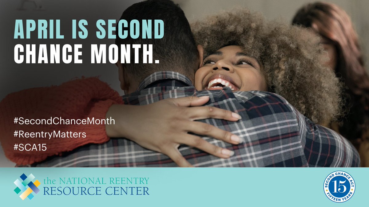 April is Second Chance Month! This week, follow along with us, @The_NRRC, @OJPOJJDP, & @DOJBJA as we showcase how #ReentryMatters on Capitol Hill and celebrate the release of a new report. #SecondChanceMonth #SCA15YearsStrong  bit.ly/SCM-2024