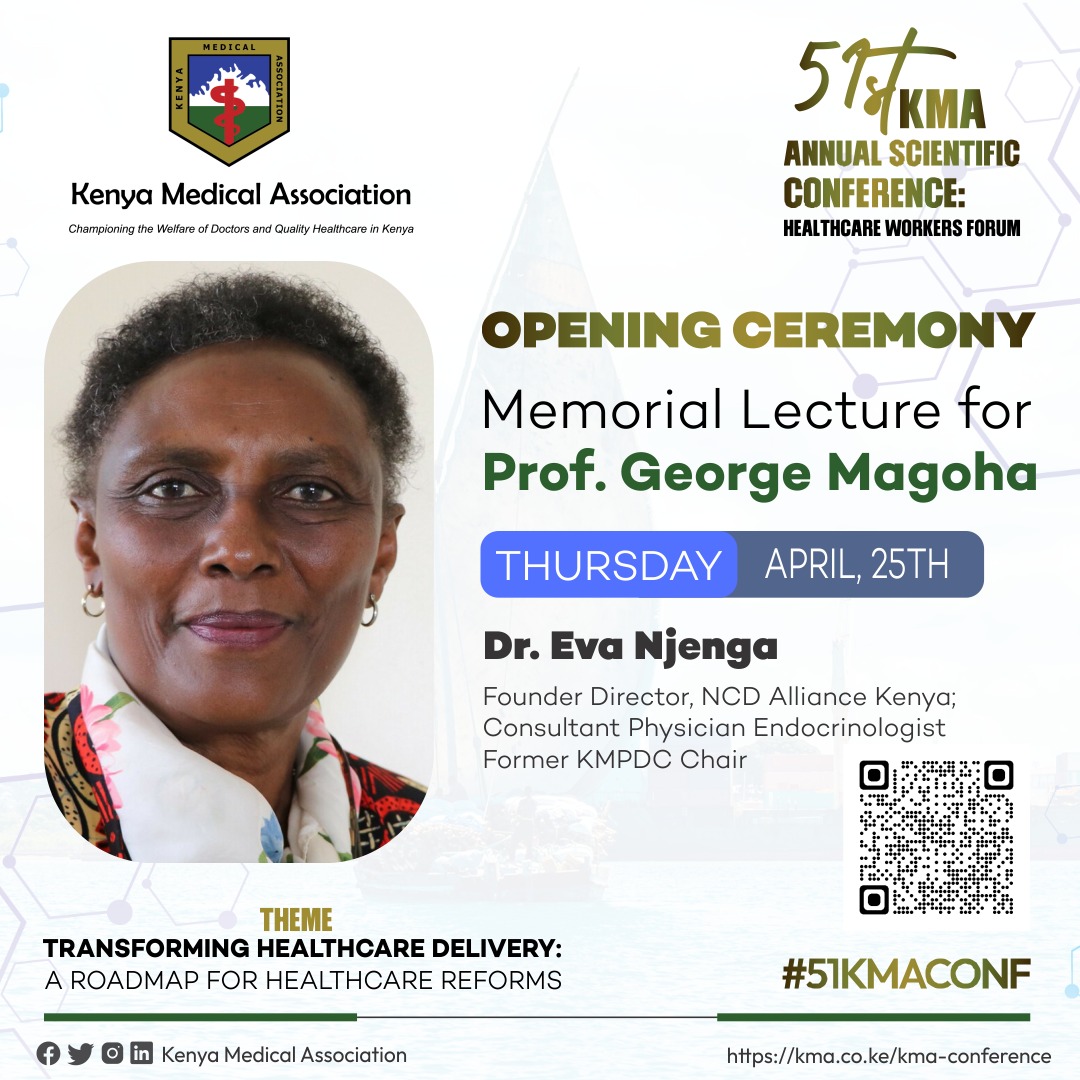 Join us as we pay tribute to the remarkable life and contributions of the late Prof. George Magoha with a special Memorial Lecture during the opening ceremony of the 51st KMA Annual Scientific Conference 🔗 Registration ongoing kma.or.ke/conferences #51KMACONF @KmpdcOfficial