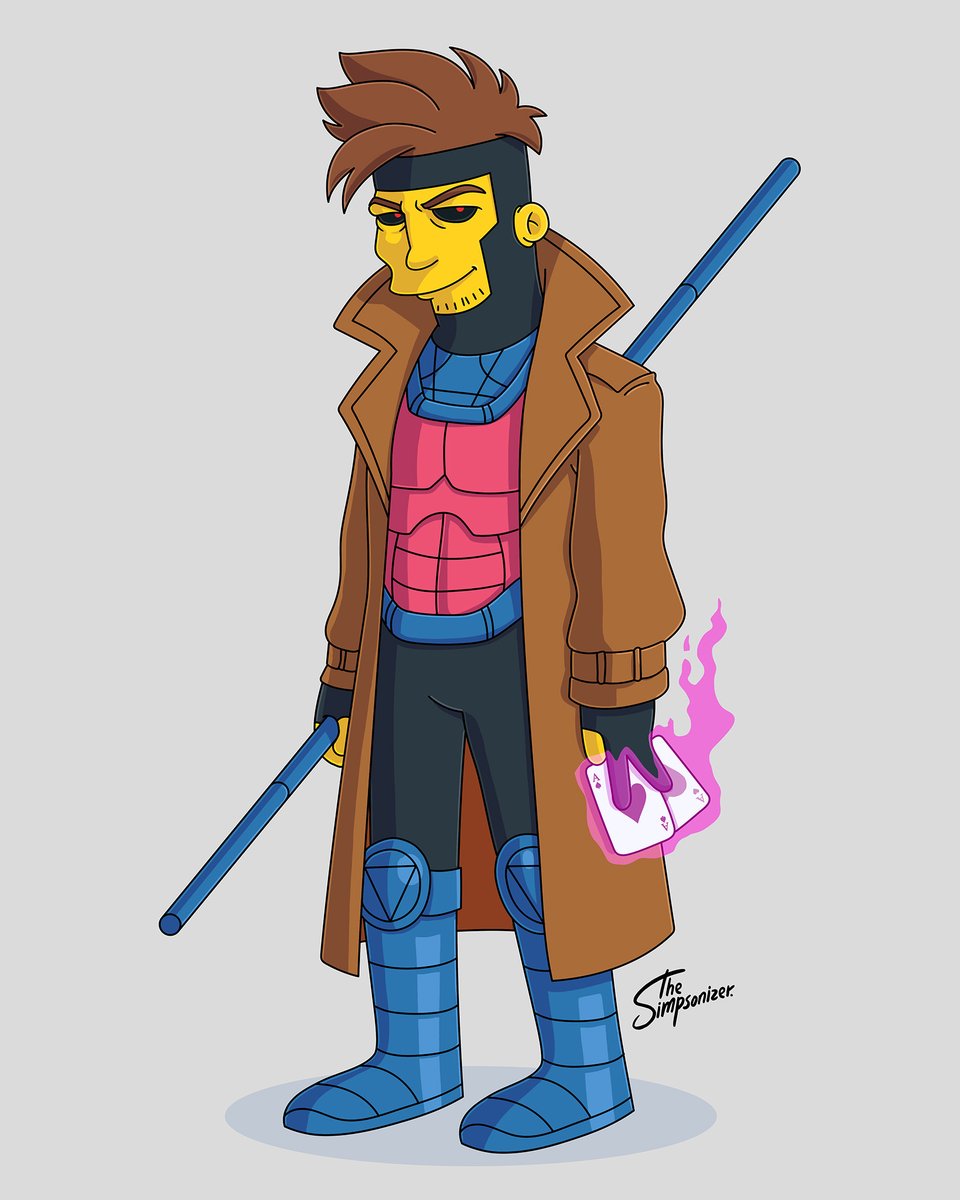 ArminCastellon's tweet photo. Un regalo para los seguidores de los #Xmen, uno de mis personajes favoritos en #Simpsonstyle: GAMBIT!!!
Soy "The Simpsonizer"
IG:Realsimpsonportraits https://t.co/FJEyPLLYYA