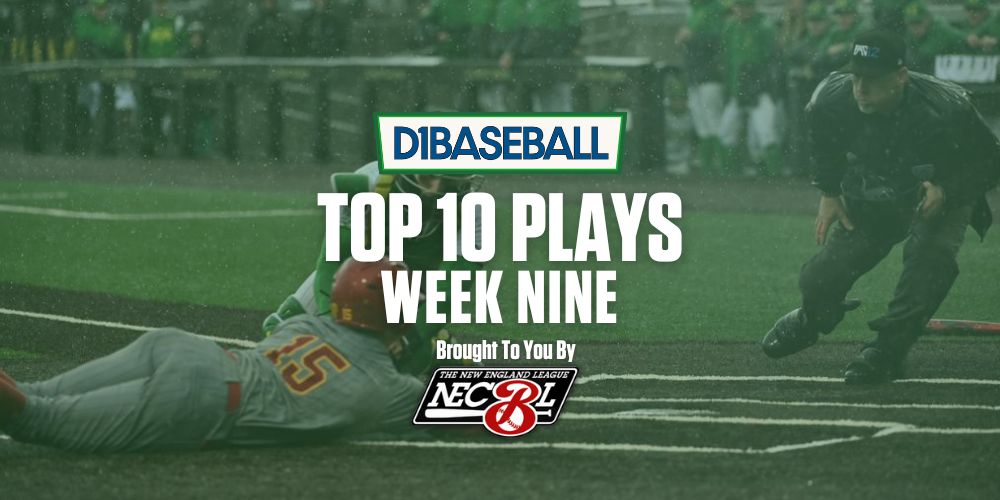 🌟 𝐓𝐨𝐩 𝟏𝟎 𝐏𝐥𝐚𝐲𝐬 – 𝐖𝐞𝐞𝐤𝐞𝐧𝐝 𝟗 (𝟐𝟎𝟐𝟒) Check out the Top 10 Plays from Weekend 9 of the 2024 college baseball season! Presented by @TheNECBL.