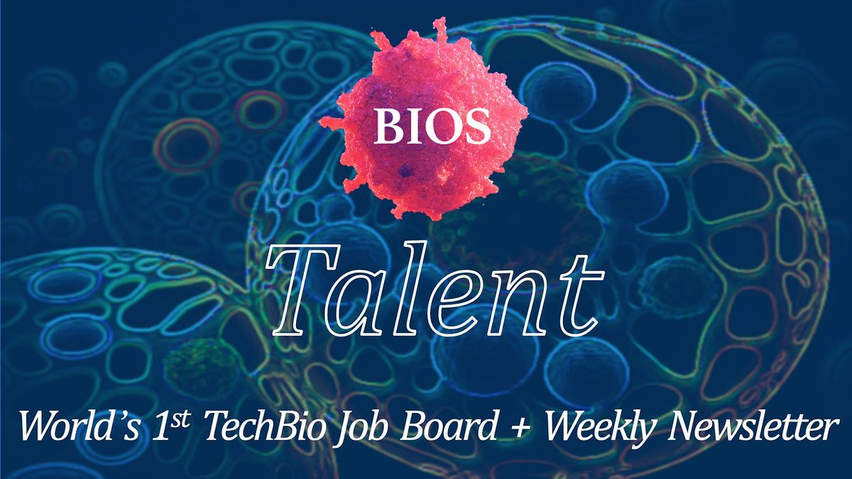 BIOS Talent: Weekly Update 🌟 World’s 1st TechBio Job Board / Weekly Newsletter🧬 Unlock the Future of TechBio Careers with BIOS Talent and discover over 4000+ TechBio job openings. Click below to learn more... buff.ly/3TQjI2a