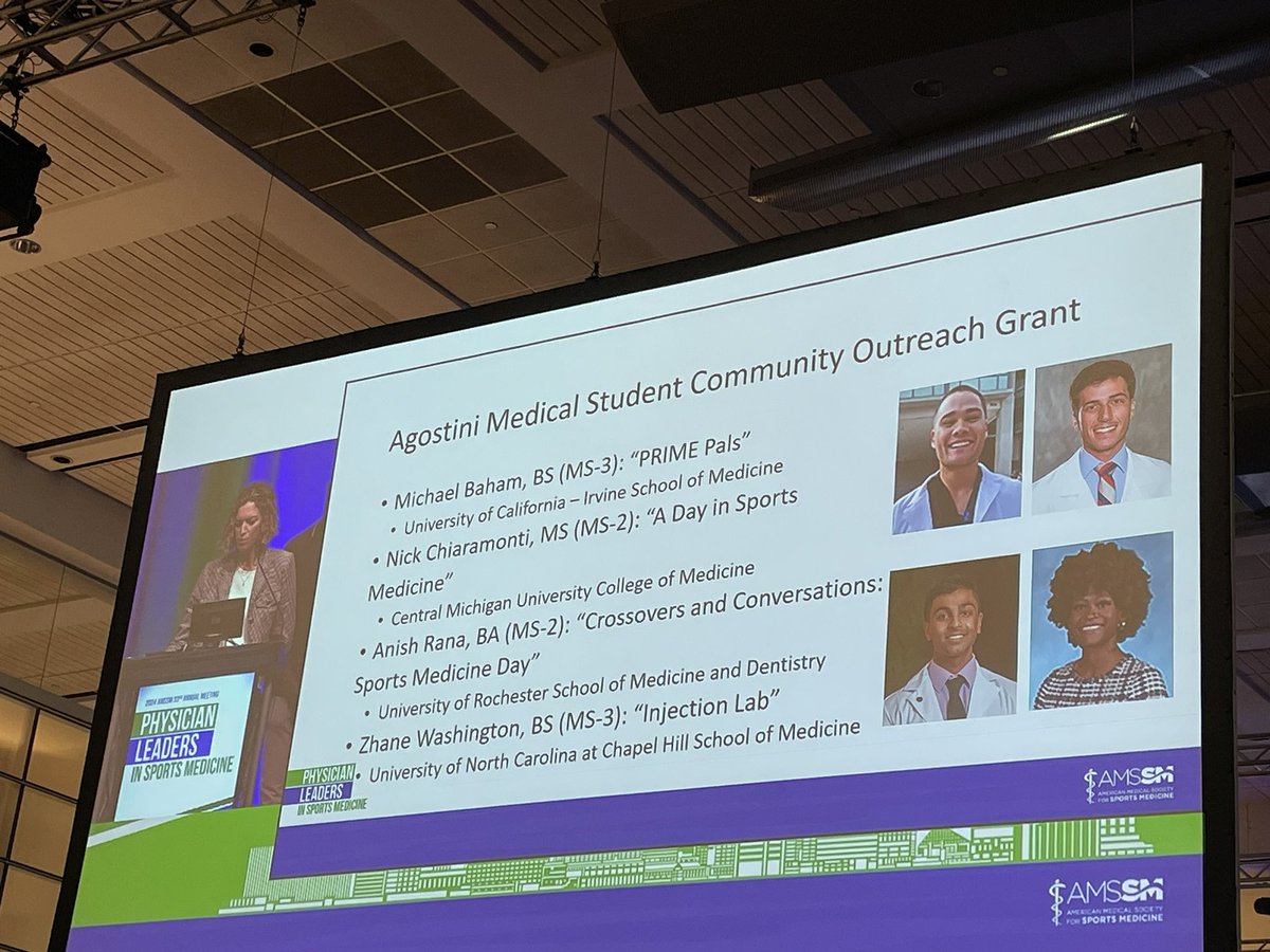 Congrats to Anish MS2 @URochester_SMD for being an Agostini Awardee for his project with RCSD student athletes. Great program and sustainable. Thanks @TheAMSSM and Dr. Amy Powell for your support of this work. And thanks Dr. Agostini for being the inspiration for it. #amssm2024