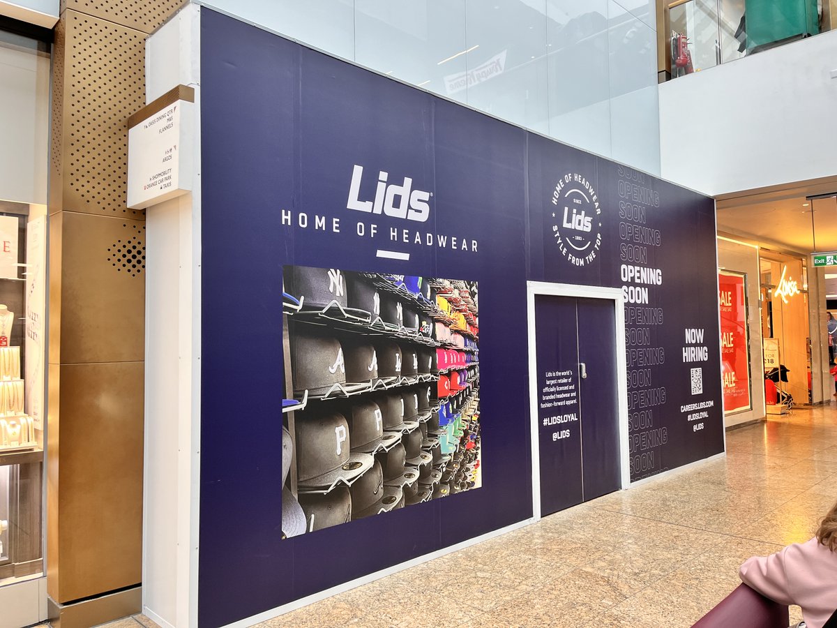 It's all happening at Meadowhall! We're excited to announce American sportswear brand, @lidseurope, is coming to centre soon🏈🏀 📍The Gallery Discover more 👉 meadowhall.co.uk/eatdrinkshop/l…