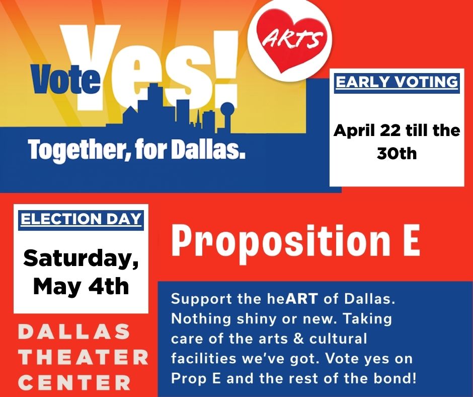 Join us at the polls on May 4 to Vote YES on Proposition E. Your yes vote will ensure just over $75M is used to address things like leaking roofs, fire control upgrades and failing HVAC systems in our City’s most beloved cultural facilities, including OURS.