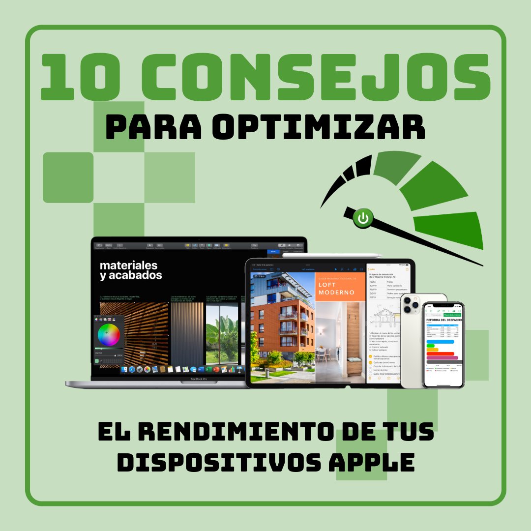 Doctorclic's tweet photo. Nuevo #post: "10 Consejos para #Optimizar el #Rendimiento de tus Dispositivos #Apple". Recomendaciones de un servicio técnico oficial Apple para ampliar la vida de tu dispositivo, por manos de expertos. Accede a través de este link 👉 https://t.co/Yqpj3reroS https://t.co/hZmYmDNwSc
