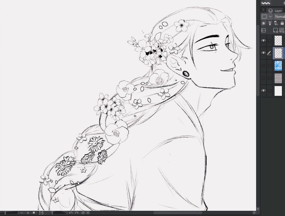 Suguru my beautiful princess 😭 Lineart bc I might have cried a tiny bit drawing him this pretty 🥺