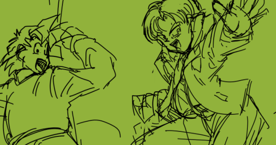 下書き終わったけどペン入れでしにそう('・ω・`) 