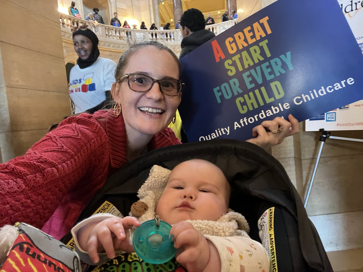 Here with @KCOU_MN for Advocacy for Children Day at the Capitol! It’s time for Quality Affordable Childcare Now! #GreatStartMN #AllInForOurKids