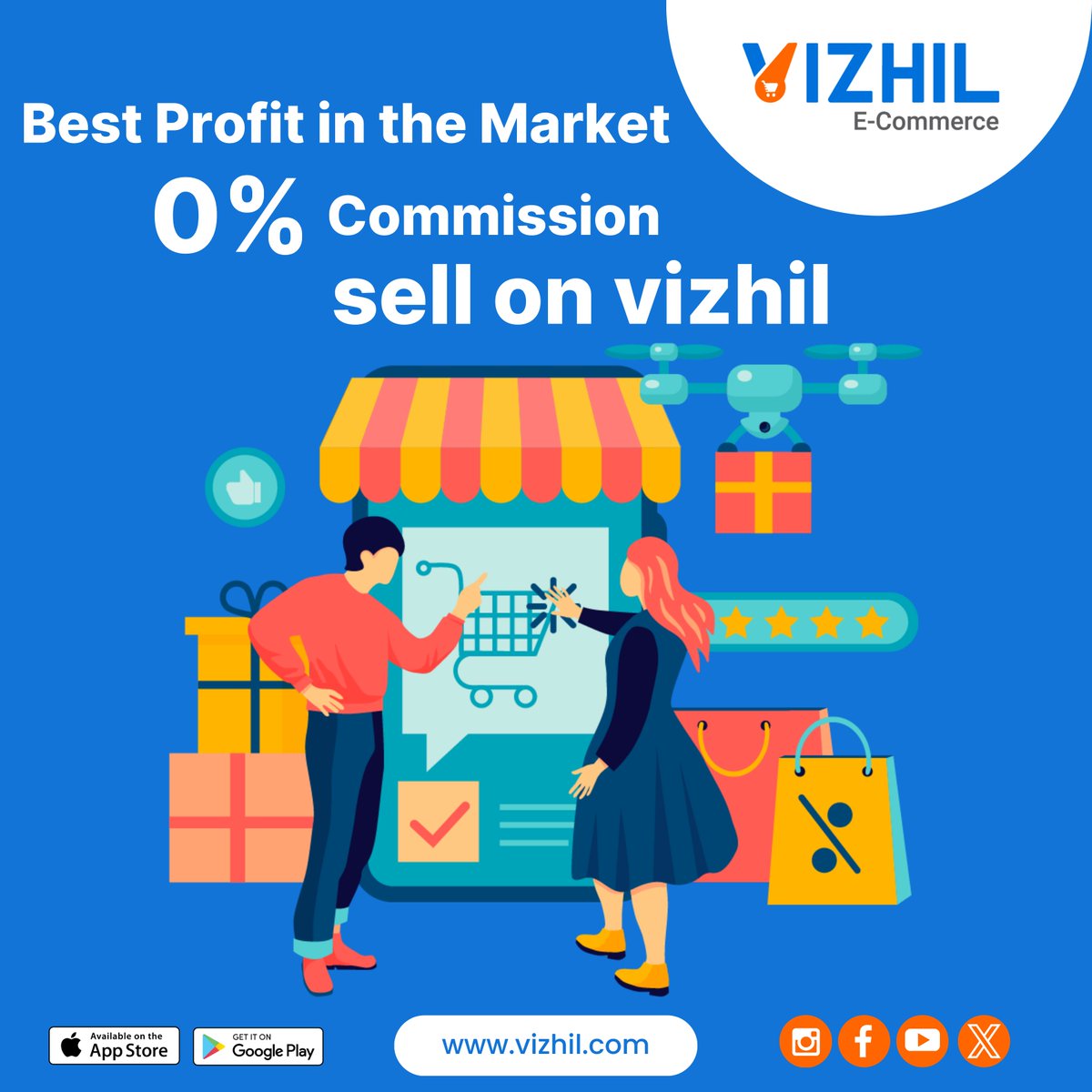Sell on your terms, expand your market reach.

Follow us on: linktr.ee/vizhilofficial

#onlinesellers,#onlinebusiness,#ecommercesolutions,#OnlineSellersHub,#DigitalCommerce,#EcommerceGrowth,#OnlineMarketplace,#DigitalStorefront,#EcommercePlatform,#SellOnlineNow,