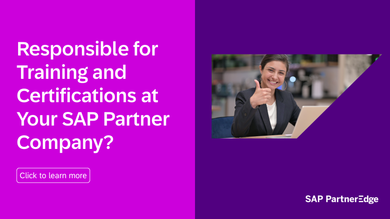 Responsible for training and certifications at your #SAPPartner company? Ensure you're assigned as 'Learning Officer' in the Manage My Partnership app to get news and updates specific to your role. Click here for more details: imsap.co/6011wfuAW