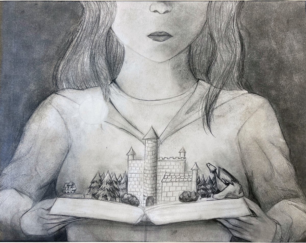 MSD_MHS_ART's tweet photo. Mia Terrazas has been chosen Artist of the Month for April.  She is a very talented student in Drawing and Painting 1. You can tell the time and effort she puts into her work.  Congratulations. #MontourProud @MontourSD @hilltopspartan https://t.co/quUewRMvRc