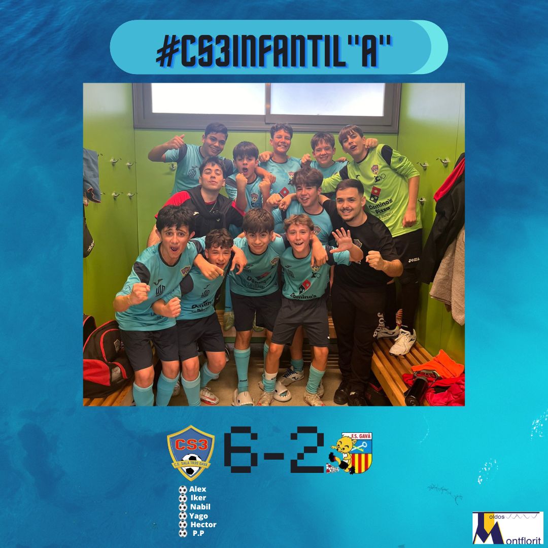🔵#CS3𝐈𝐧𝐟𝐚𝐧𝐭𝐢𝐥"𝐀"

➡️Nuestro 𝐈𝐧𝐟𝐚𝐧𝐭𝐢𝐥"𝐀" consigue ganar y se coloca a dos puntos del ascenso.

#UNIVERSCS3 #CS3Base #CS3 #SalaTr3sGava