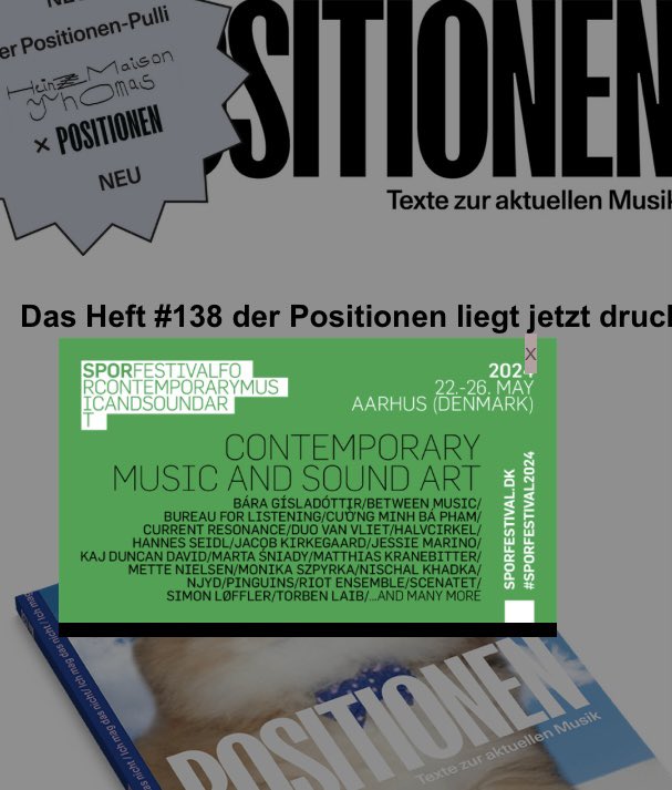 Positionen recommends! Advertisement on positionen.berlin