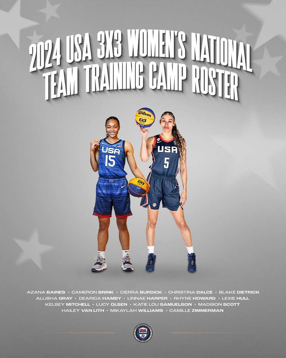 17 athletes will take part in 2024 USA 3x3 Women’s National Team training camp April 17-20 in Springfield, Massachusetts! »»» usab.com/news/2024/04/2…