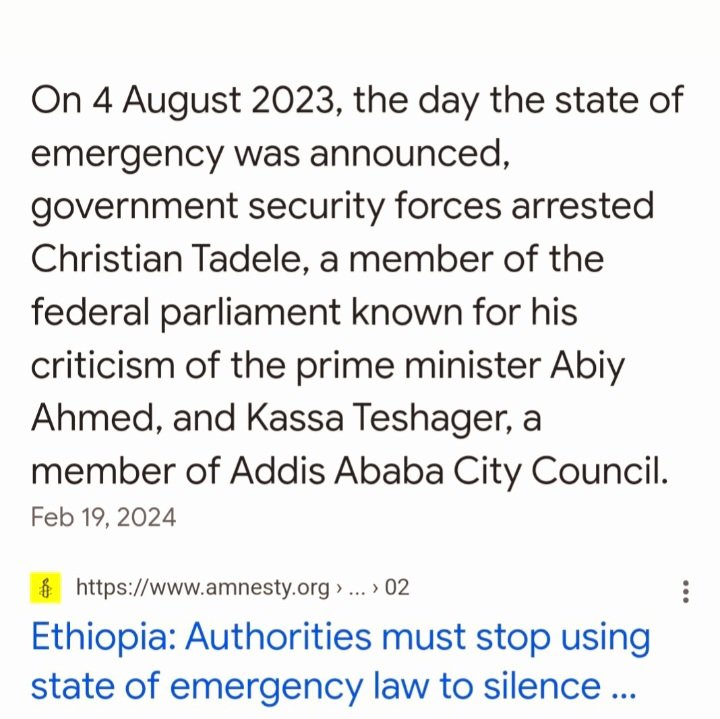 ፩

Free ALL journalists & political prisoners in #Ethiopia

@DanielBekele @eu_eeas @StateHouseKenya @IMFNews @hrw @RolandKobia @USEmbassyAddis @MOJEthiopia @EUinEthiopia @CFWIJ @cnni @BBCNews @mohammed_meaza @Reuters @ReutersAfrica @WorldBank @CPJAmericas @RepYoungKim @RepJames