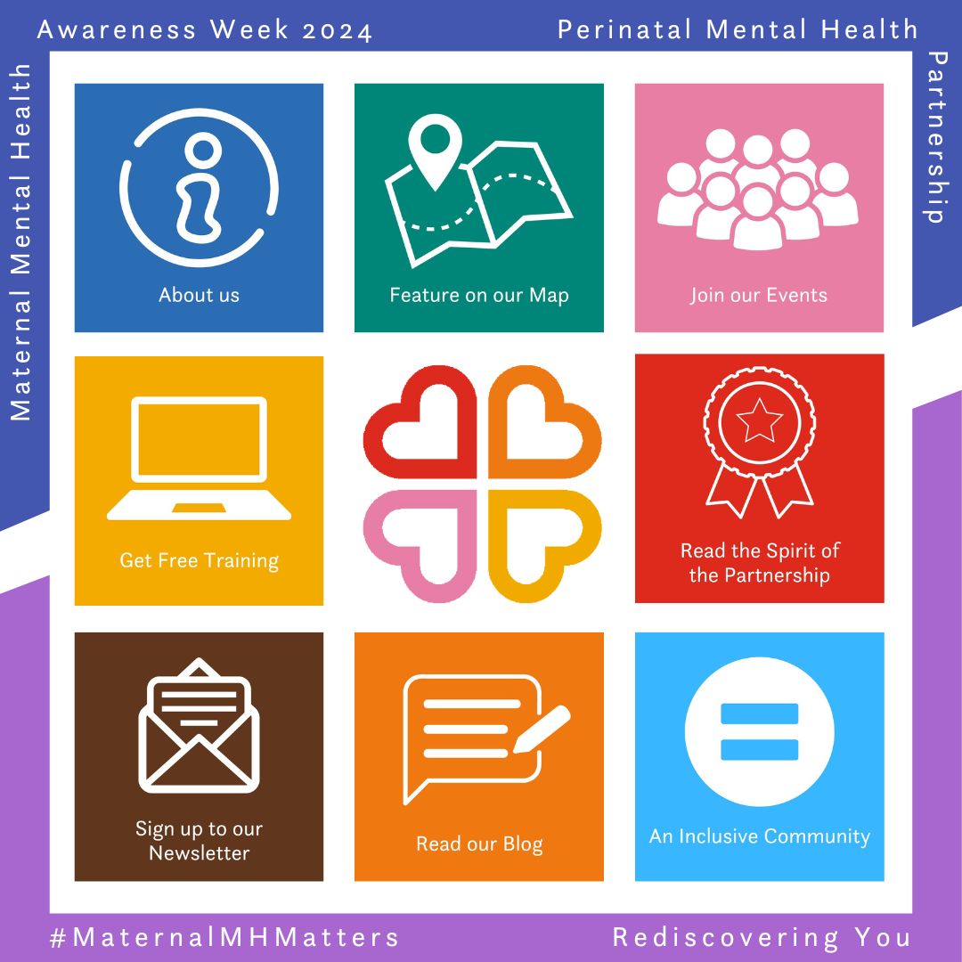 We are proud to support #maternalmentalhealthawarenessweek alongside @PMHPUK and want to tell you all about our workstreams. Watch this space if you're invested in the #perinatalmentalhealth #grassroots world and for now, why not visit heartsandmindspartnership.org?