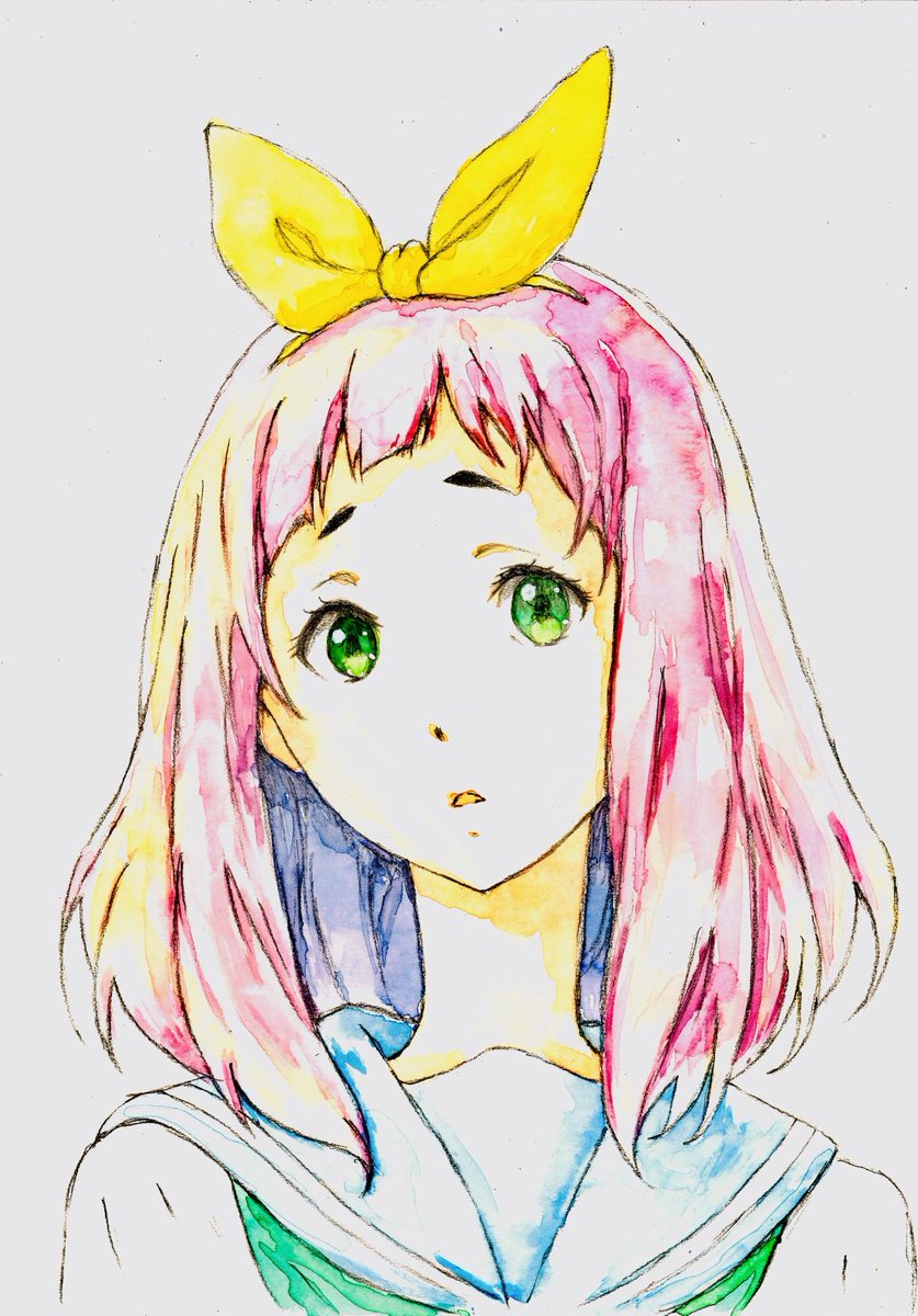 優子さん誕生日おめでとう 固定ツイートの絵 色調整しました