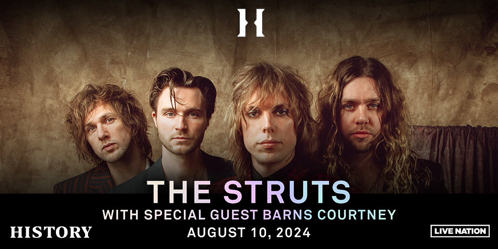 Announcement 🤘 @TheStruts - Pretty Vicious Tour on Saturday, August 10th with special guest @BarnsCourtney! RSVP: bit.ly/3U1jTYs On Sale | Friday at 10am