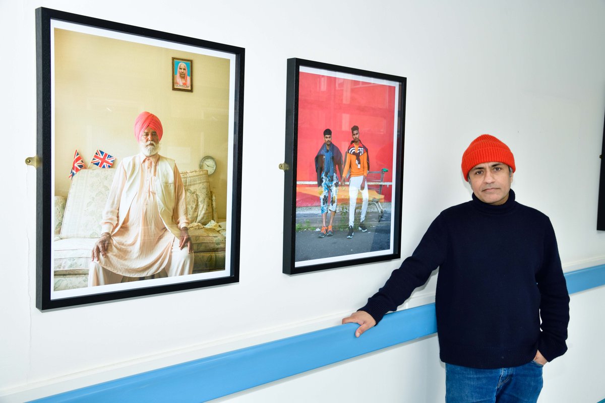 An exhibition of photographs celebrating Leicester’s famous Golden Mile is on display at the LRI. @KaviPujara has now brought his work to Level 0, Balmoral building, following its display at @leicestermuseum.