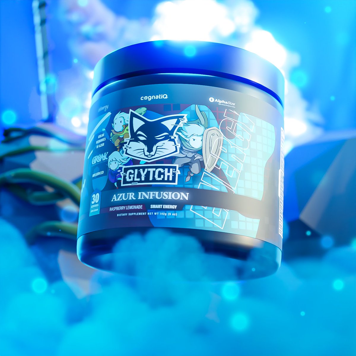 Looking for the most delicious way to traverse these dangerous lands? Unleash the POWER of Azur Infusion, a magical Raspberry Lemonade flavor inspired by the award-winning game Greak: Memories of Azur! Try this refreshingly delicious flavor today🤯 🛒glytchenergy.com/energy/azur-in…