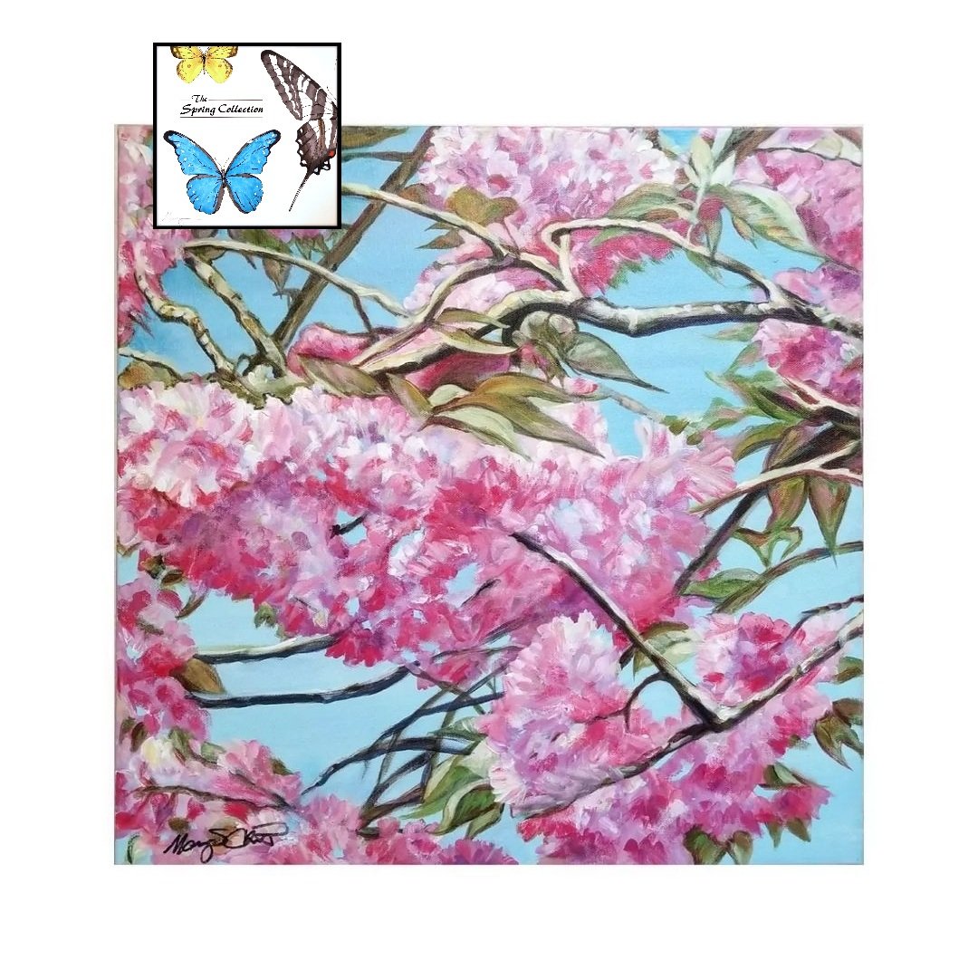 Celebrating the #cherrytrees in bloom! 
'Loveliest of Trees'
#originalart on sale today, 40% Off!
 artbymarychant.etsy.com/listing/780720…

 #interiordesigners  #etsy #paintings #cherryblossomlover #cherryblossomart #flowerpaintings #artbuyers #artcollectors #gift 
 #artonsale
#cherryblossoms