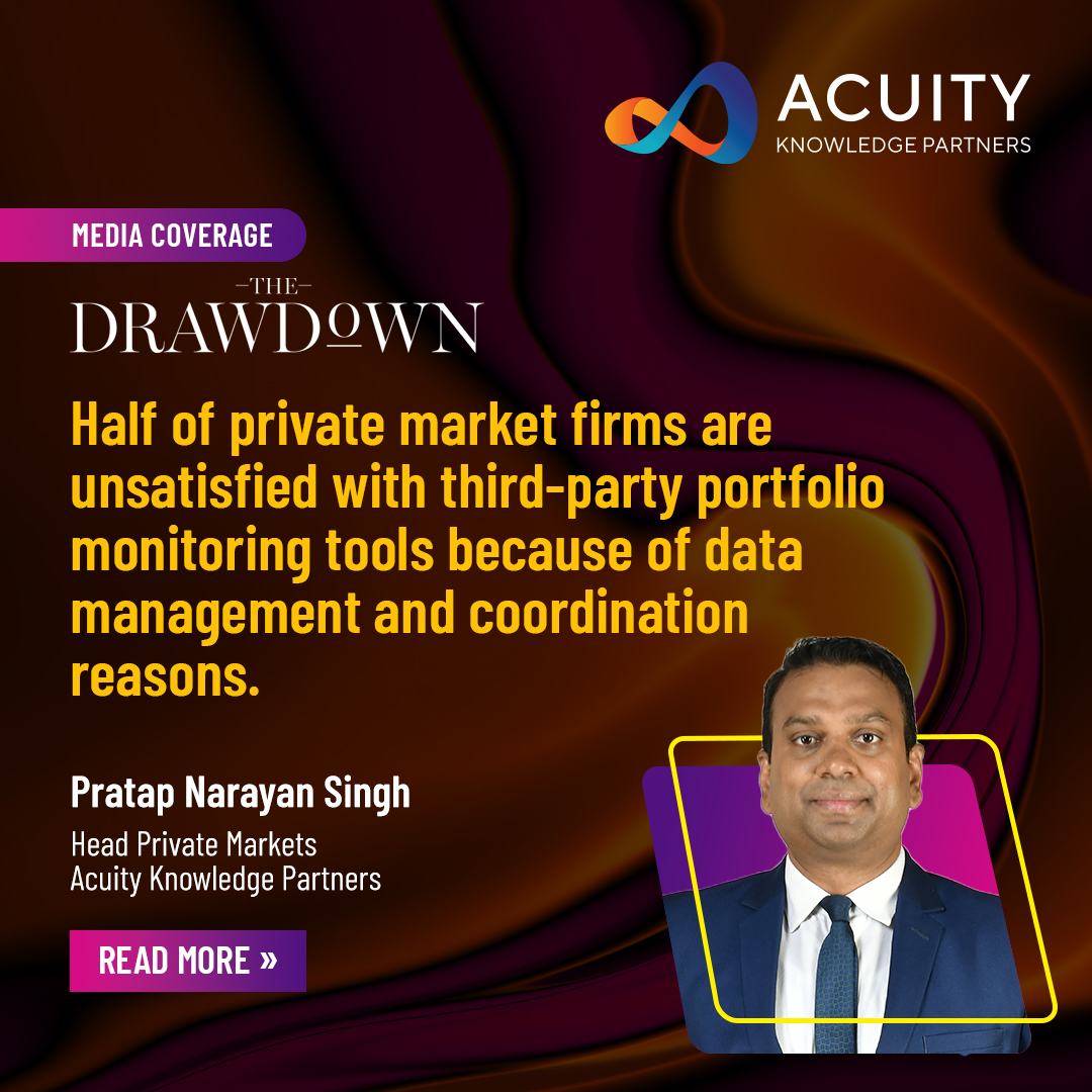 Acuity Knowledge Partners Global Private Markets Outlook 2024 was featured exclusively in The Drawdown. Read it here: bit.ly/49Ax08P