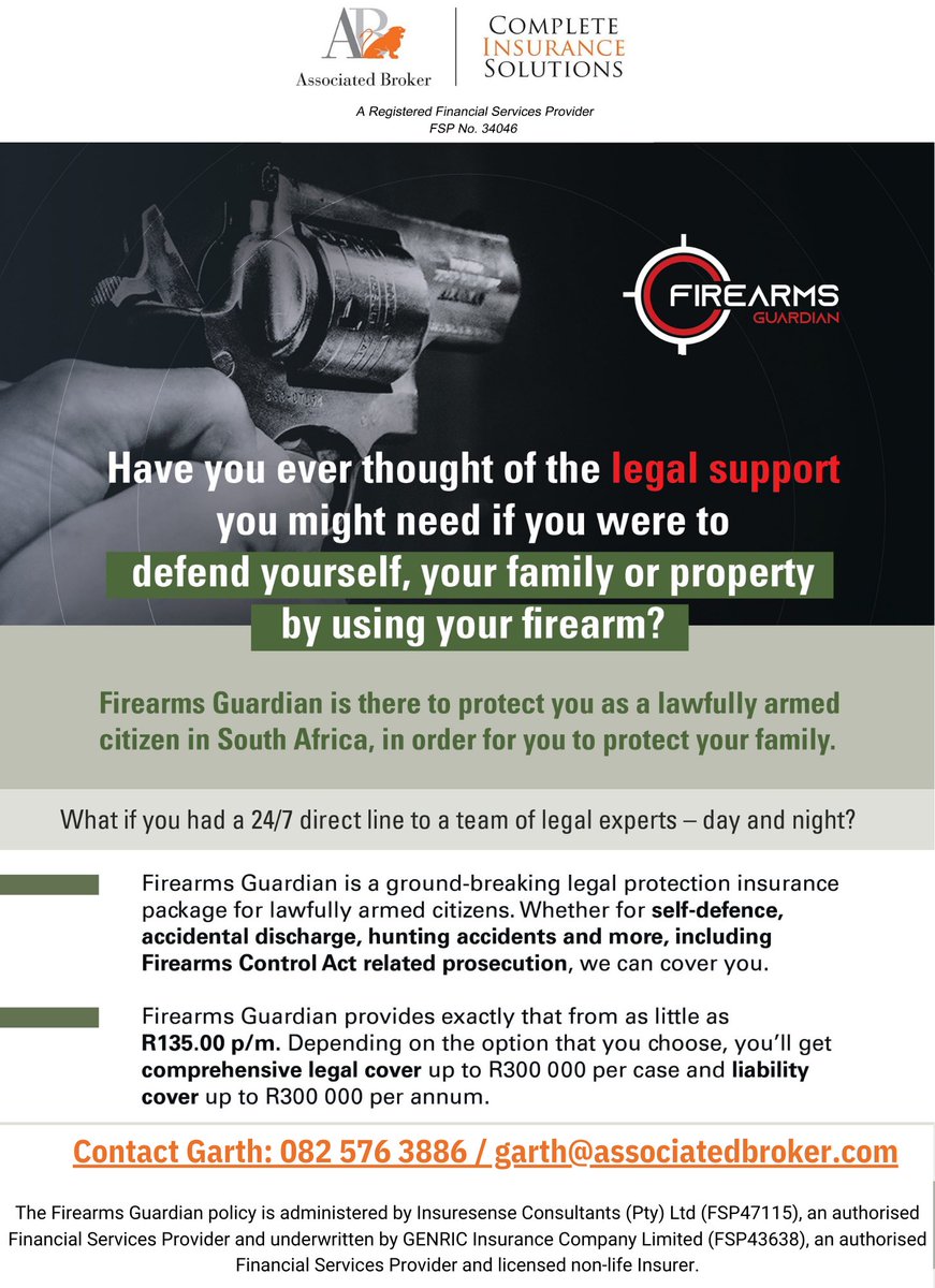 associatedbrokr's tweet image. Carrying or owning a firearm comes with significant legal and financial responsibilities. Liability cover provides protection in case of accidents, injuries, or damages involving your firearm.#LiabilityCoverage #LegalProtection #RiskManagement #SafetyFirst #responsiblegunowner