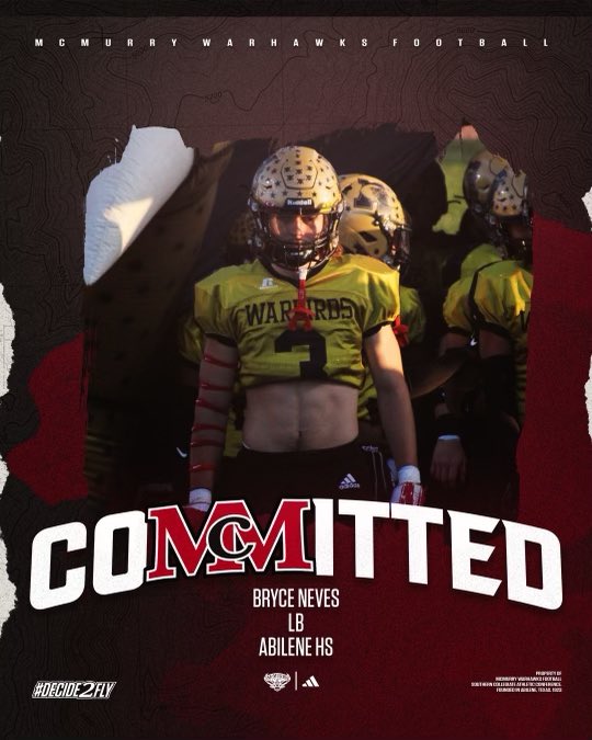 Bryce Neves (@nevesbryce1) on Twitter photo I’m very blessed to continue my academic and athletic career at McMurry University. Thank you to all my coaches, friends, and family that have helped me with my journey! <a href="/coachfullen/">M Fullen</a> <a href="/Coach_Watkins33/">Broc Watkins</a> <a href="/McMURRYFOOTBALL/">McMURRY FOOTBALL</a> #AbileneU I’m very blessed to continue my academic and athletic career at McMurry University. Thank you to all my coaches, friends, and family that have helped me with my journey! <a href="/coachfullen/">M Fullen</a> <a href="/Coach_Watkins33/">Broc Watkins</a> <a href="/McMURRYFOOTBALL/">McMURRY FOOTBALL</a> #AbileneU