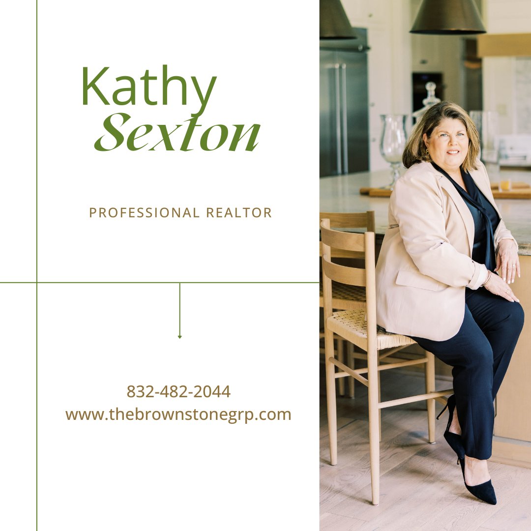 Meet Kathy Sexton, our expert realtor at The Brownstone Group. With years of experience and a passion for real estate, Kathy is dedicated to helping you achieve your goals. Contact Kathy Sexton today!

#thewoodlands #thewoodlandstx #realtorlifestyle #houstonrealtor