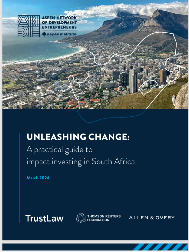 Calling SA impact investors! Our new guide 'Unleashing Change' unlocks legal insights, financing & term sheet best practices. 🔗 Download the full report here: ow.ly/I3kM50RgjNk #ImpactInvesting #SouthAfrica #ANDE #SocialEnterprise #Investment @ANDE_ZA