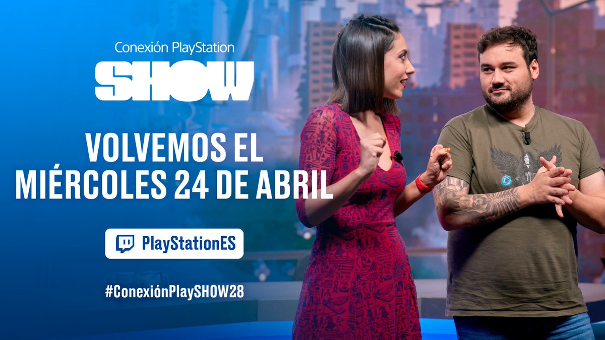 🫡🚨AVISO🚨🫡 Esta semana, #ConexiónPlaySHOW descansa para volver con más fuerza que nunca. Aprovecha este miércoles y ponte al día en tus juegos de PlayStation🎮 VOLVEMOS el 24/04 a las 7PM en TWITCH con @Pixelskaya, @Elesky25, @G4G_Revenant y @Loulogio_Pi