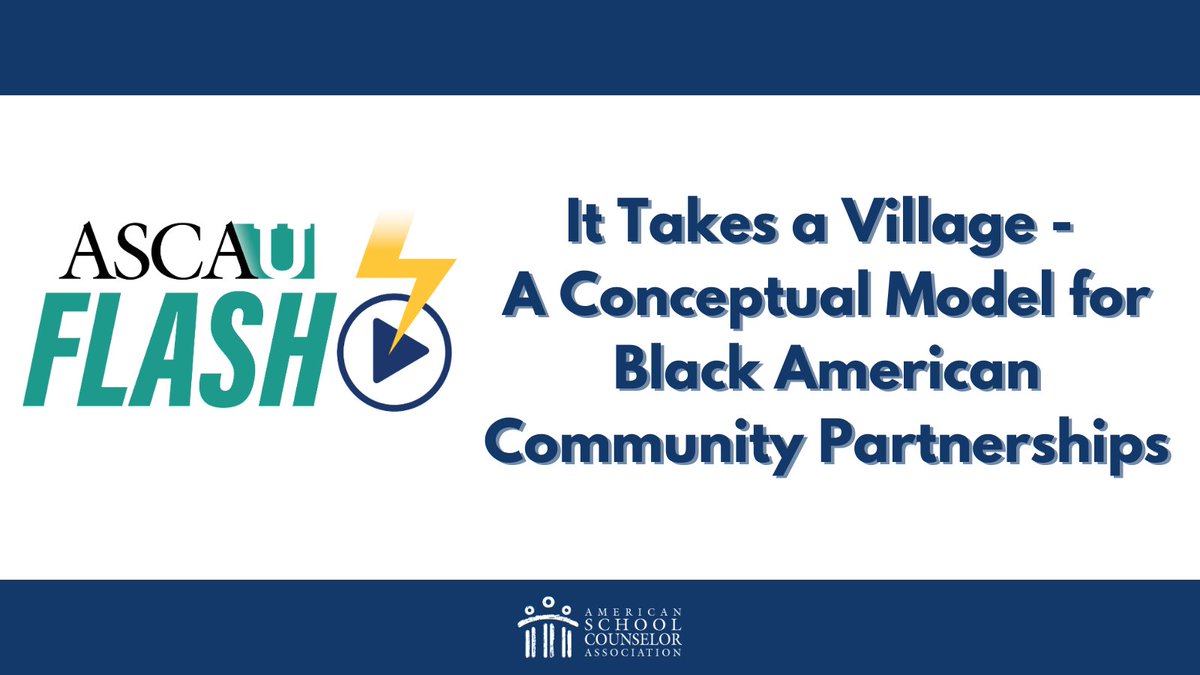 #ASCAUflash: It Takes a Village - A Conceptual Model for Black American Community Partnerships bit.ly/3vJ6UCR