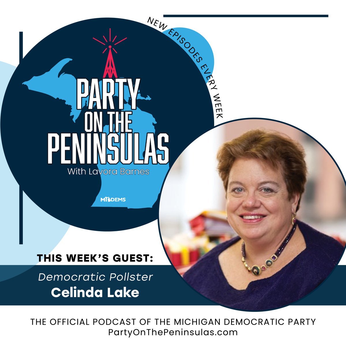 On this week's episode, @lavorabarnes cuts through the BS and calls out Trump's real position on abortion. Later, we're joined by Democratic pollster Celinda Lake who offers her thoughts on how Dems could once again win in rural areas. PartyOnThePeninsulas.com