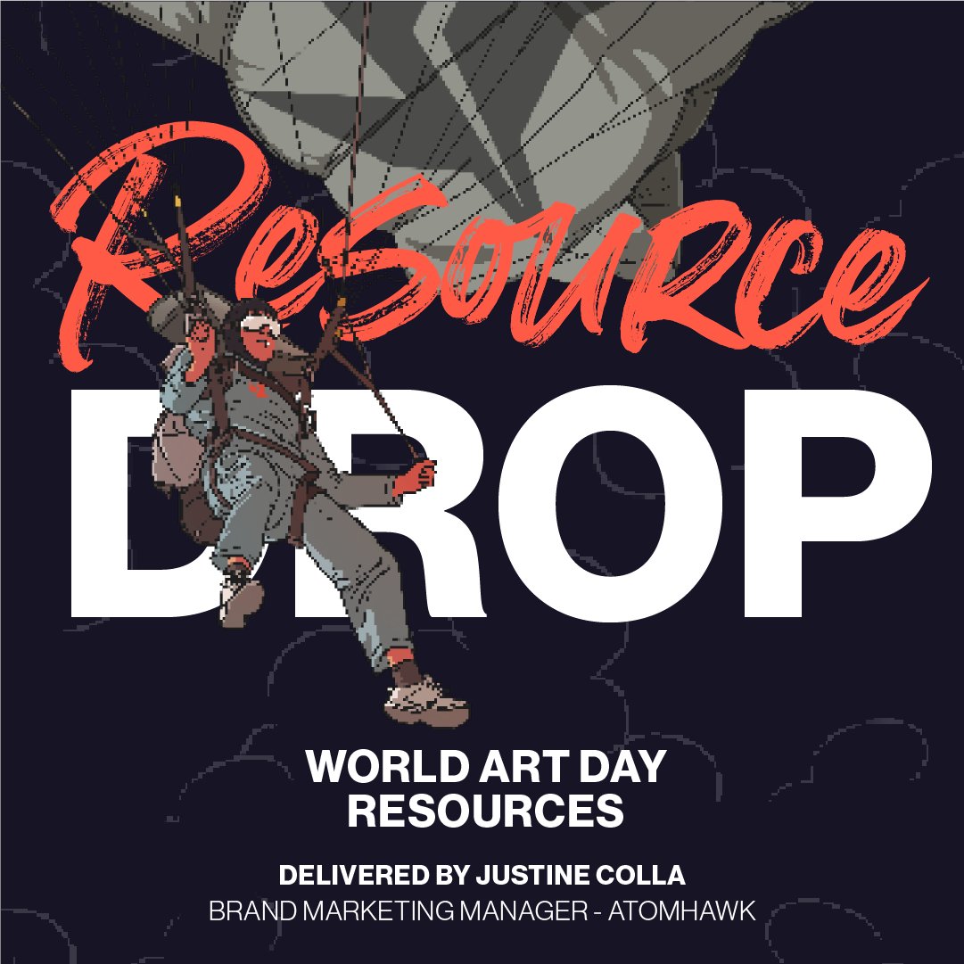 🪂It's time for a brand new #ResourceDrop! This #WorldArtDay2024 we're focusing on the wonderful @atomhawk Art Competition! Keep reading to learn more 🧵👇
