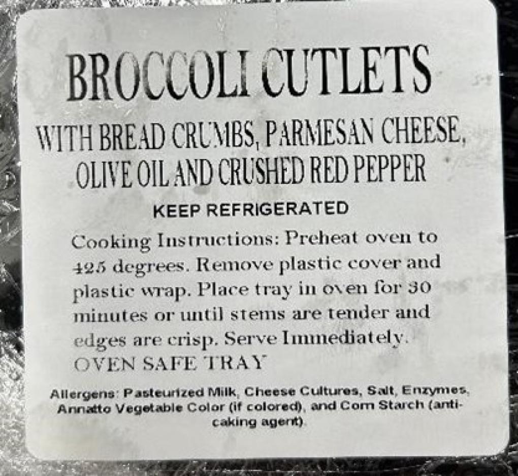 Gracie’s Kitchen Inc. Issues Allergy Alert on Undeclared Sesame and Wheat Allergens in “Broccoli Cutlets” fda.gov/safety/recalls…