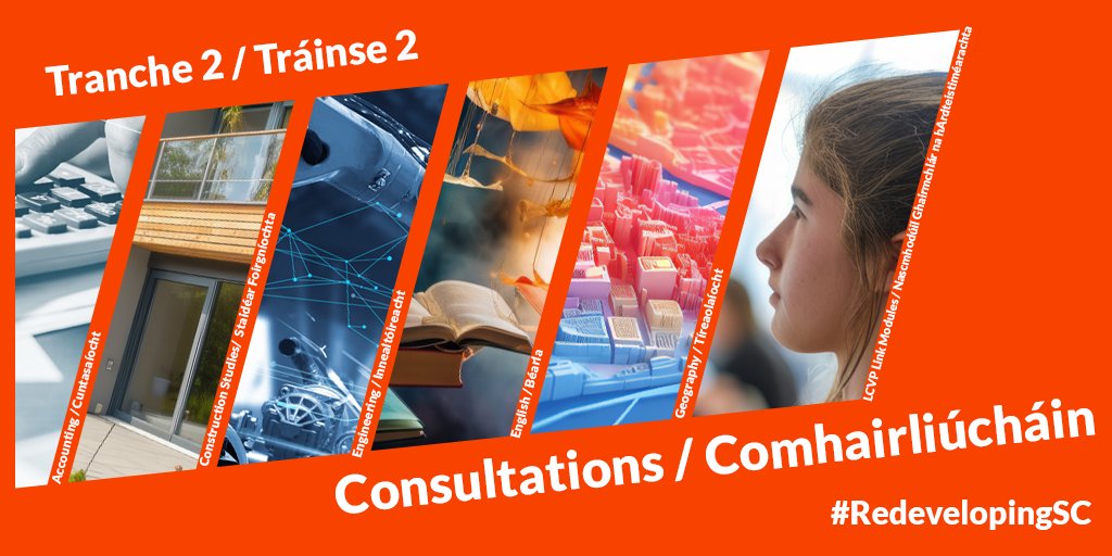 The National Council for Curriculum and Assessment (NCCA) is consulting on the Background Paper and Brief for Tranche 2 subjects. The consultation runs from the 8 April 2024 until the 17 May 2024. Get involved and have your say: ncca.ie/en/updates-and… #consultation #education…