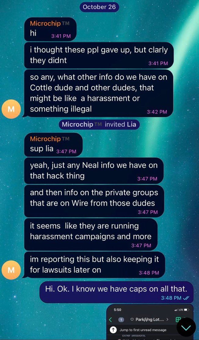 Why was federal informant Microchip who co-created “Q” for Mike Flynn in a private Telegram chat with my chief stalkers Douglas Matthew Stewart & Lia Spinelli? Looks like Erik Prince & Mike Flynn’s neo-Nazi digital soldiers colluding together to generate lawfare. Oops.