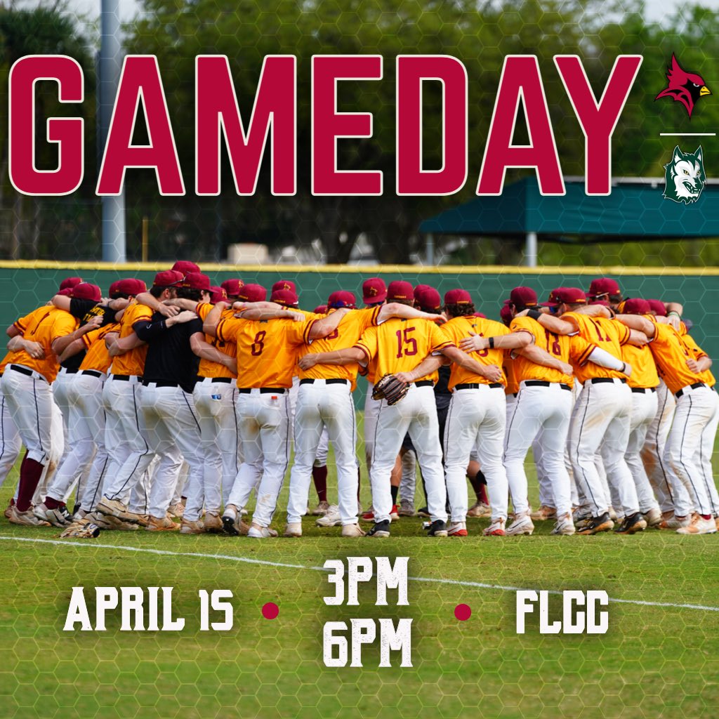 The Cardinals head to FLCC to finish the E8 series against Keuka. The first pitch of the double header is set for 3pm. #GoFisher #Fishball