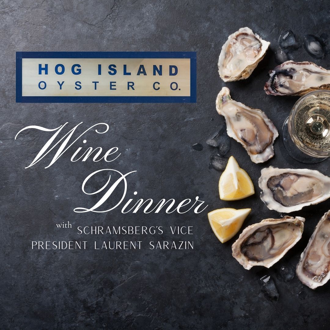 From tide to table, join us for a decadent wine dinner featuring Schramsberg Vineyards at @hogislandoyster - Napa. 🦪🥂🌊 #schramsberg #hogislandoysterco #napaevents #oystersandbubbles #wineeventsnapa #napadining #napadinner