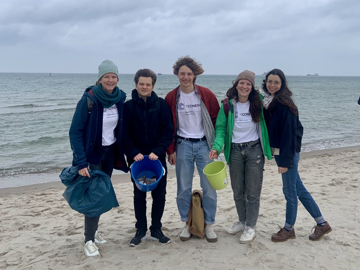 🌊 Did you know that the Baltic Sea is amongst the world’s top five most polluted seas? 
#EUCONEXUS Students from the Universität Rostock had a chance to meet the crew from the Save The Baltic Sea expedition one month into their 6,000 km hike around the #BalticSea.